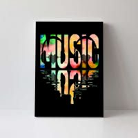 Music Mirrored Watercolor Logo Canvas