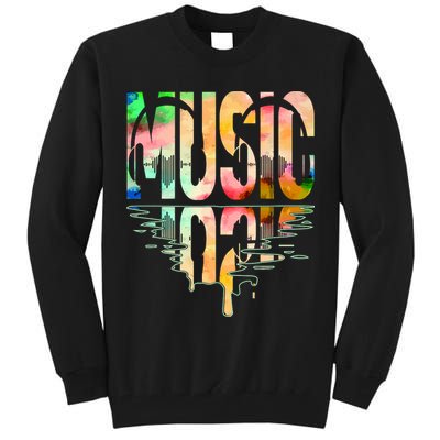Music Mirrored Watercolor Logo Tall Sweatshirt