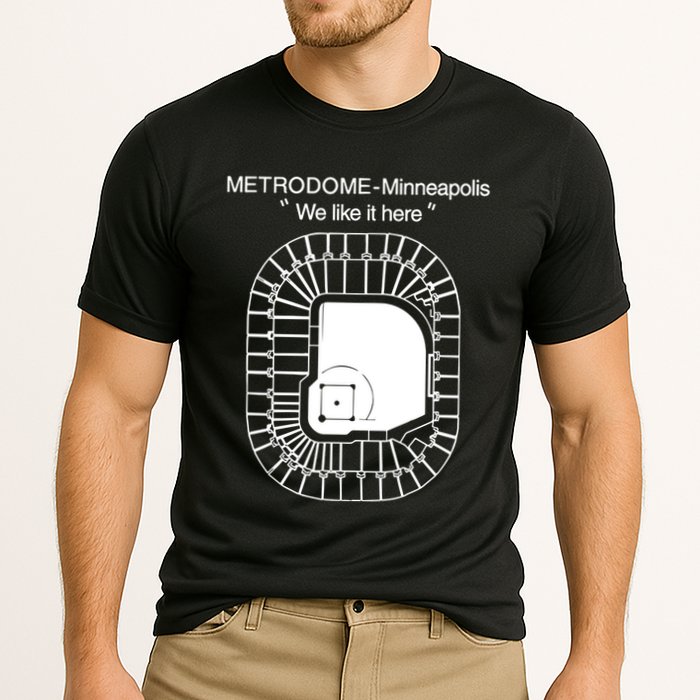 Metrodome Minneapolis We Like It Here Cooling Performance Crew T-Shirt