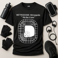 Metrodome Minneapolis We Like It Here Cooling Performance Crew T-Shirt