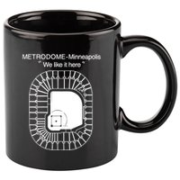 Metrodome Minneapolis We Like It Here 11oz C Handle Ceramic Mug