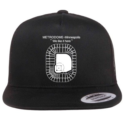 Metrodome Minneapolis We Like It Here Flatbill Hat
