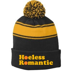 Maddi May Wearing Bobsliquor Hoeless Romantic Stripe Pom Pom Beanie