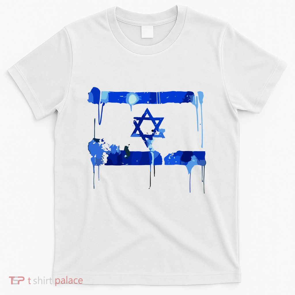Marina Medvin Wearing Distressed Israeli Flag.Png T-Shirt