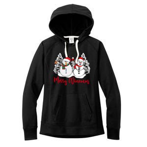 Mmyb Merry Winemas Snow Christmas Wine Lover Xmas Holiday Gift Women's Fleece Hoodie