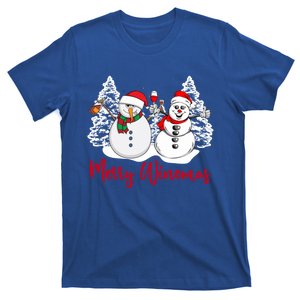 Mmyb Merry Winemas Snow Christmas Wine Lover Xmas Holiday Gift T-Shirt