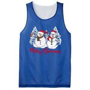 Mmyb Merry Winemas Snow Christmas Wine Lover Xmas Holiday Gift Mesh Reversible Basketball Jersey Tank