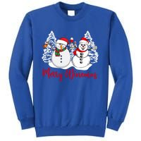 Mmyb Merry Winemas Snow Christmas Wine Lover Xmas Holiday Gift Tall Sweatshirt