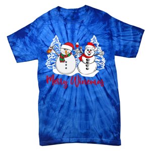 Mmyb Merry Winemas Snow Christmas Wine Lover Xmas Holiday Gift Tie-Dye T-Shirt