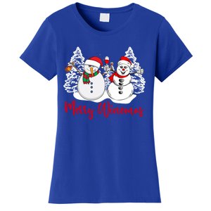 Mmyb Merry Winemas Snow Christmas Wine Lover Xmas Holiday Gift Women's T-Shirt