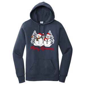 Mmyb Merry Winemas Snow Christmas Wine Lover Xmas Holiday Gift Women's Pullover Hoodie