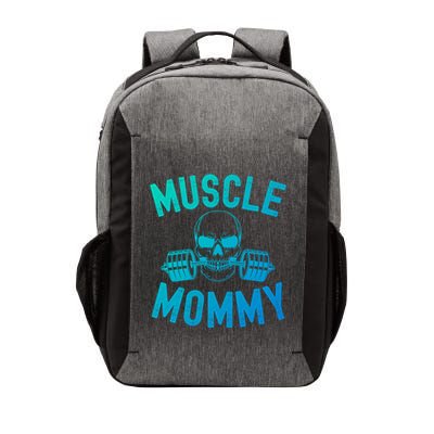 Muscle Mommy Weightlifter Mom Cool Skull Gym Mother Workout Gift Vector Backpack
