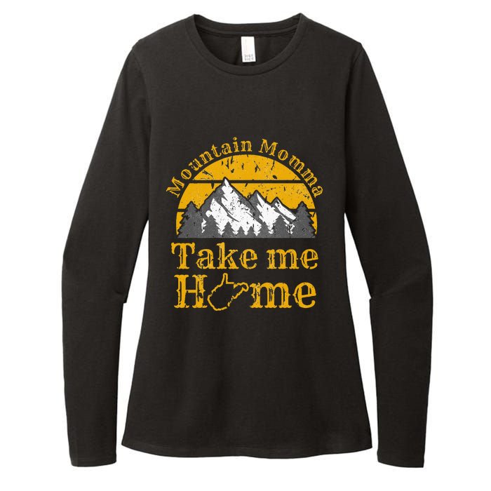 Mountain Momma West Virginia Take Me Home WV Map Mountains Womens CVC Long Sleeve Shirt