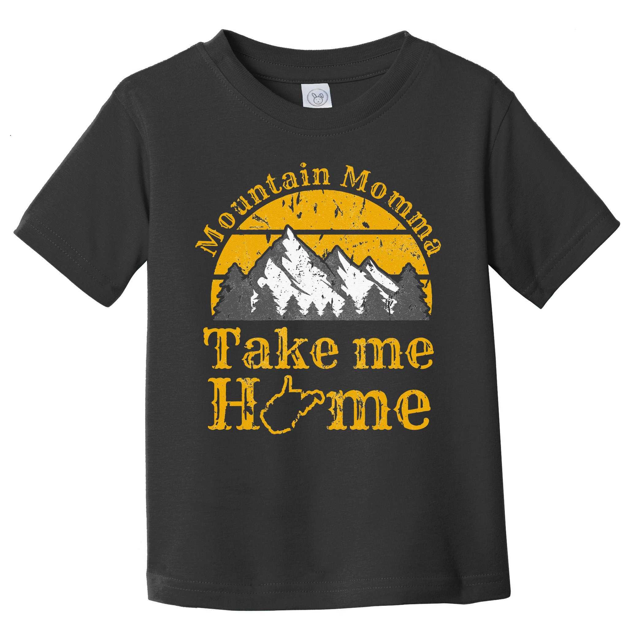 Mountain Momma West Virginia Take Me Home WV Map Mountains Toddler T-Shirt