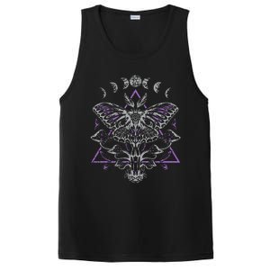 Mysterious Moth With Moon Crescent Gothic Moth PosiCharge Competitor Tank