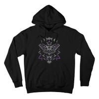 Mysterious Moth With Moon Crescent Gothic Moth Tall Hoodie