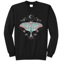 Mysterious Moths With Moon Crescent Gothic Moth Sweatshirt