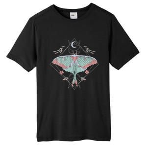 Mysterious Moths With Moon Crescent Gothic Moth Tall Fusion ChromaSoft Performance T-Shirt