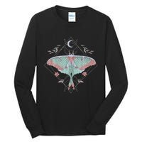 Mysterious Moths With Moon Crescent Gothic Moth Tall Long Sleeve T-Shirt