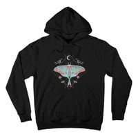 Mysterious Moths With Moon Crescent Gothic Moth Tall Hoodie