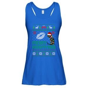 Merry Myass Xmas Funny Black Cat Christmas Lights Great Gift Ladies Essential Flowy Tank