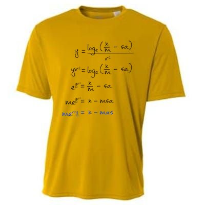 Math Merry Xmas Math Equation Funny Christmas Algebra Great Gift Cooling Performance Crew T-Shirt