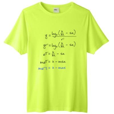 Math Merry Xmas Math Equation Funny Christmas Algebra Great Gift Tall Fusion ChromaSoft Performance T-Shirt