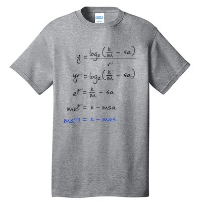 Math Merry Xmas Math Equation Funny Christmas Algebra Great Gift Tall T-Shirt