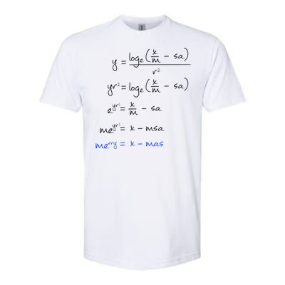 Math Merry Xmas Math Equation Funny Christmas Algebra Great Gift Softstyle CVC T-Shirt