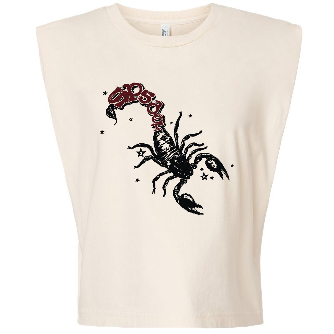 Mariahthescientist Mts X Sp5der Scorpion Garment-Dyed Women's Muscle Tee