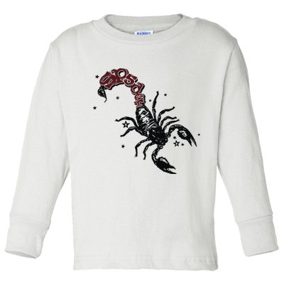 Mariahthescientist Mts X Sp5der Scorpion Toddler Long Sleeve Shirt