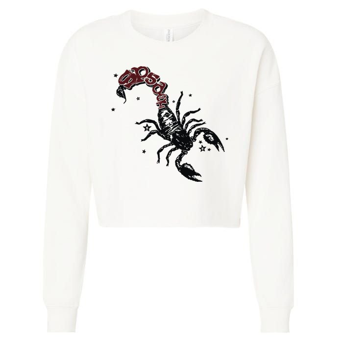 Mariahthescientist Mts X Sp5der Scorpion Cropped Pullover Crew