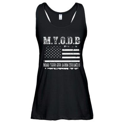 Myodb My Your Our Damn Business Ladies Essential Flowy Tank