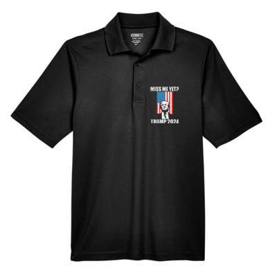 Miss Me Yet Funny Trump 2024 Men's Origin Performance Pique Polo