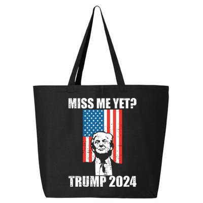 Miss Me Yet Funny Trump 2024 25L Jumbo Tote