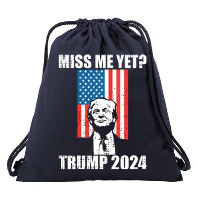 Miss Me Yet Funny Trump 2024 Drawstring Bag