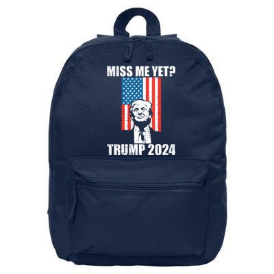 Miss Me Yet Funny Trump 2024 16 in Basic Backpack