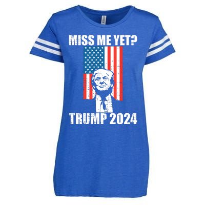 Miss Me Yet Funny Trump 2024 Enza Ladies Jersey Football T-Shirt