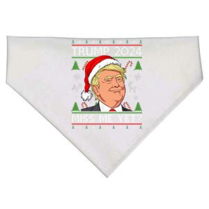 Miss Me Yet Trump 2024 Ugly Christmas Gift USA-Made Doggie Bandana