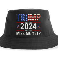 Miss Me Yet Trump 2024 I'll Be Back Patriotic 4th Of July Sustainable Bucket Hat