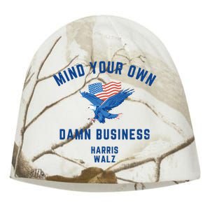 Meidastouch Mind Your Own Damn Business Harris Walz Kati - Camo Knit Beanie