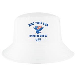 Meidastouch Mind Your Own Damn Business Harris Walz Cool Comfort Performance Bucket Hat