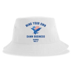 Meidastouch Mind Your Own Damn Business Harris Walz Sustainable Bucket Hat