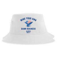 Meidastouch Mind Your Own Damn Business Harris Walz Sustainable Bucket Hat