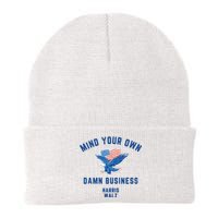 Meidastouch Mind Your Own Damn Business Harris Walz Knit Cap Winter Beanie