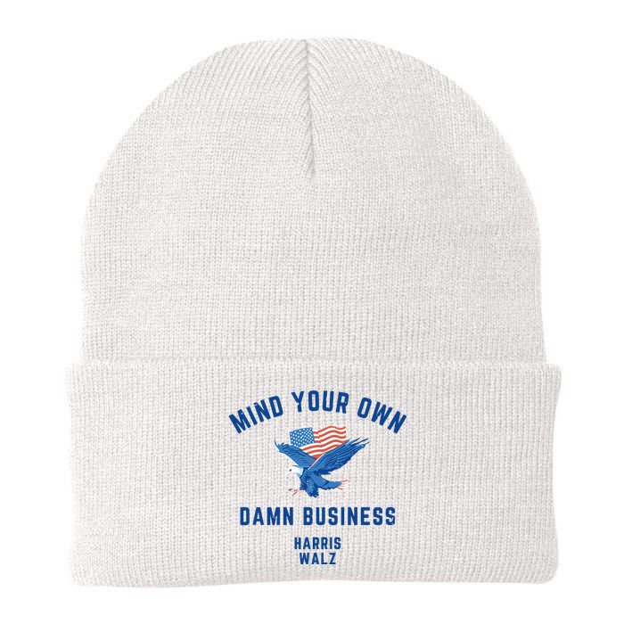 Meidastouch Mind Your Own Damn Business Harris Walz Knit Cap Winter Beanie