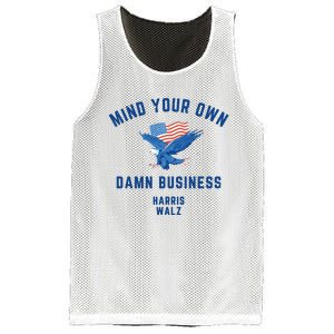 Meidastouch Mind Your Own Damn Business Harris Walz Mesh Reversible Basketball Jersey Tank