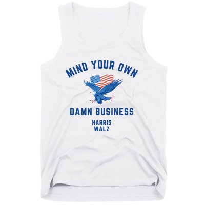 Meidastouch Mind Your Own Damn Business Harris Walz Tank Top