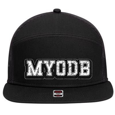 Myodb 7 Panel Mesh Trucker Snapback Hat