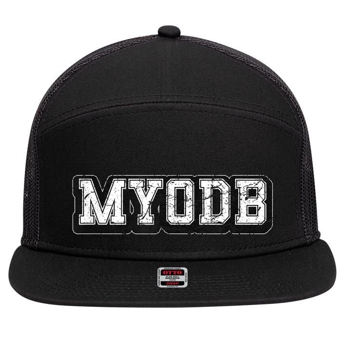 Myodb 7 Panel Mesh Trucker Snapback Hat